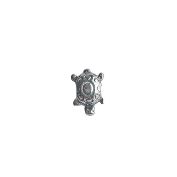 Pandora Retired Sterling Silver Turtle Animal Charm Bracelet Bead - Picture 1 of 2
